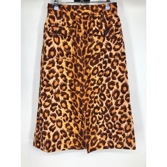 NWT Kate Spade Panthera Skirt Orange 4 - Picture 4 of 9